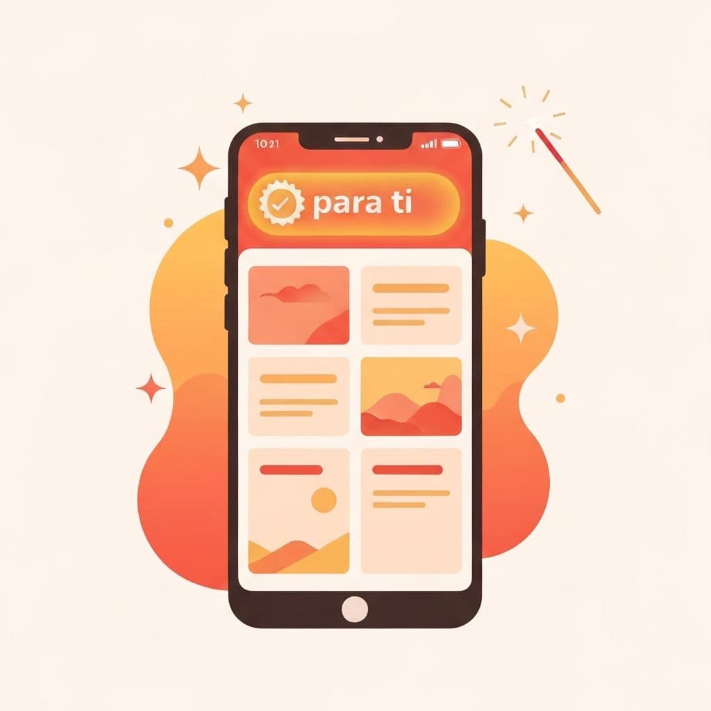 Feed personalizado de eventos en un teléfono